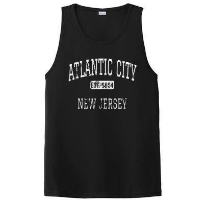 Atlantic City New Jersey Vintage NJ State Retro Sports PosiCharge Competitor Tank