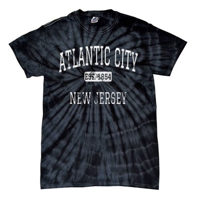 Atlantic City New Jersey Vintage NJ State Retro Sports Tie-Dye T-Shirt