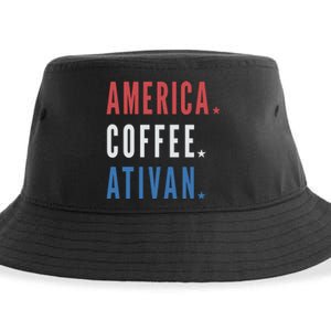 America Coffee Nurse Nursing Health Care Sustainable Bucket Hat