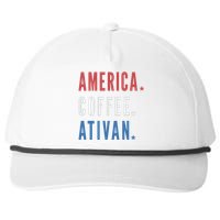 America Coffee Nurse Nursing Health Care Snapback Five-Panel Rope Hat