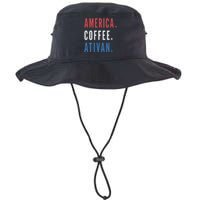 America Coffee Nurse Nursing Health Care Legacy Cool Fit Booney Bucket Hat