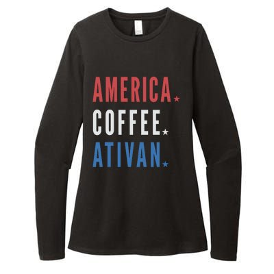 America Coffee Nurse Nursing Health Care Womens CVC Long Sleeve Shirt