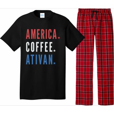 America Coffee Nurse Nursing Health Care Pajama Set