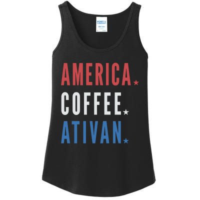 America Coffee Nurse Nursing Health Care Ladies Essential Tank