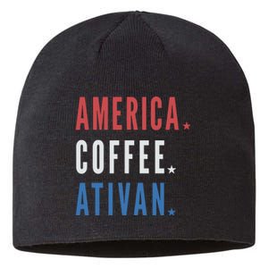 America Coffee Nurse Nursing Health Care Sustainable Beanie