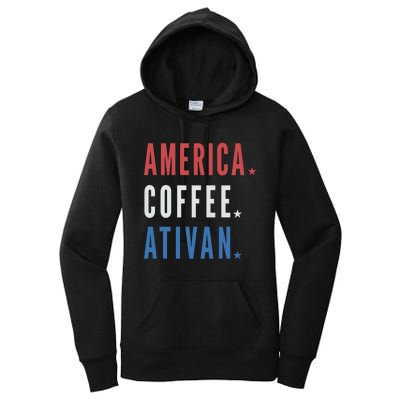 America Coffee Nurse Nursing Health Care Women's Pullover Hoodie