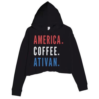 America Coffee Nurse Nursing Health Care Crop Fleece Hoodie