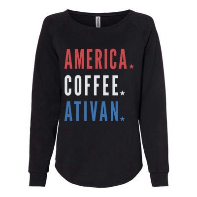 America Coffee Nurse Nursing Health Care Womens California Wash Sweatshirt