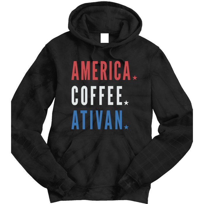 America Coffee Nurse Nursing Health Care Tie Dye Hoodie