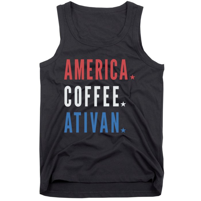 America Coffee Nurse Nursing Health Care Tank Top