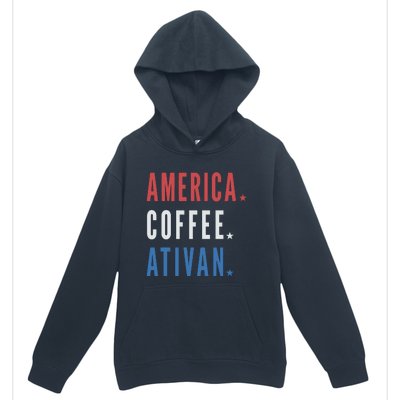 America Coffee Nurse Nursing Health Care Urban Pullover Hoodie