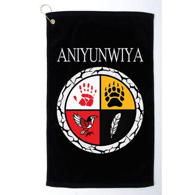 Aniyunwiya Cherokee Nation Native American Medicine Wheel Golf Towel
