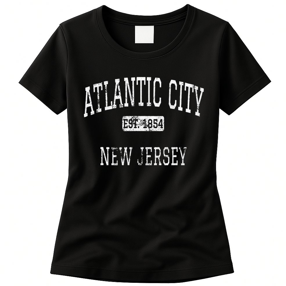 Atlantic City New Jersey Nj Vintage Womens T-Shirt