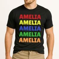 Amelia Colorful Name Stack Pride In Your Name Funny Gift Cooling Performance Crew T-Shirt