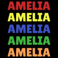 Amelia Colorful Name Stack Pride In Your Name Funny Gift Cooling Performance Crew T-Shirt