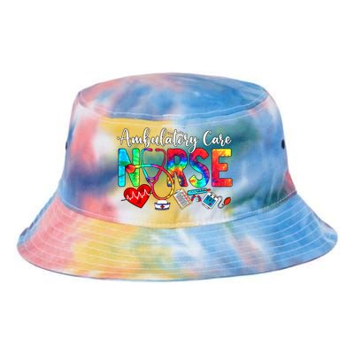 Ambulatory Care Nurse Tie Dye Love Heart Stethoscope Cool Gift Tie Dye Newport Bucket Hat