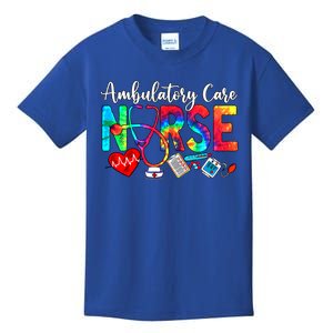 Ambulatory Care Nurse Tie Dye Love Heart Stethoscope Cool Gift Kids T-Shirt