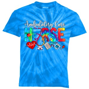 Ambulatory Care Nurse Tie Dye Love Heart Stethoscope Cool Gift Kids Tie-Dye T-Shirt