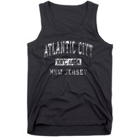 Atlantic City New Jersey Nj Vintage Established Sports Tank Top