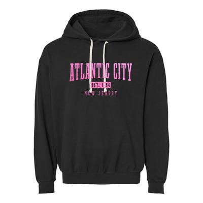 Atlantic City New Jersey Est. 1854 Pride Vintage Garment-Dyed Fleece Hoodie