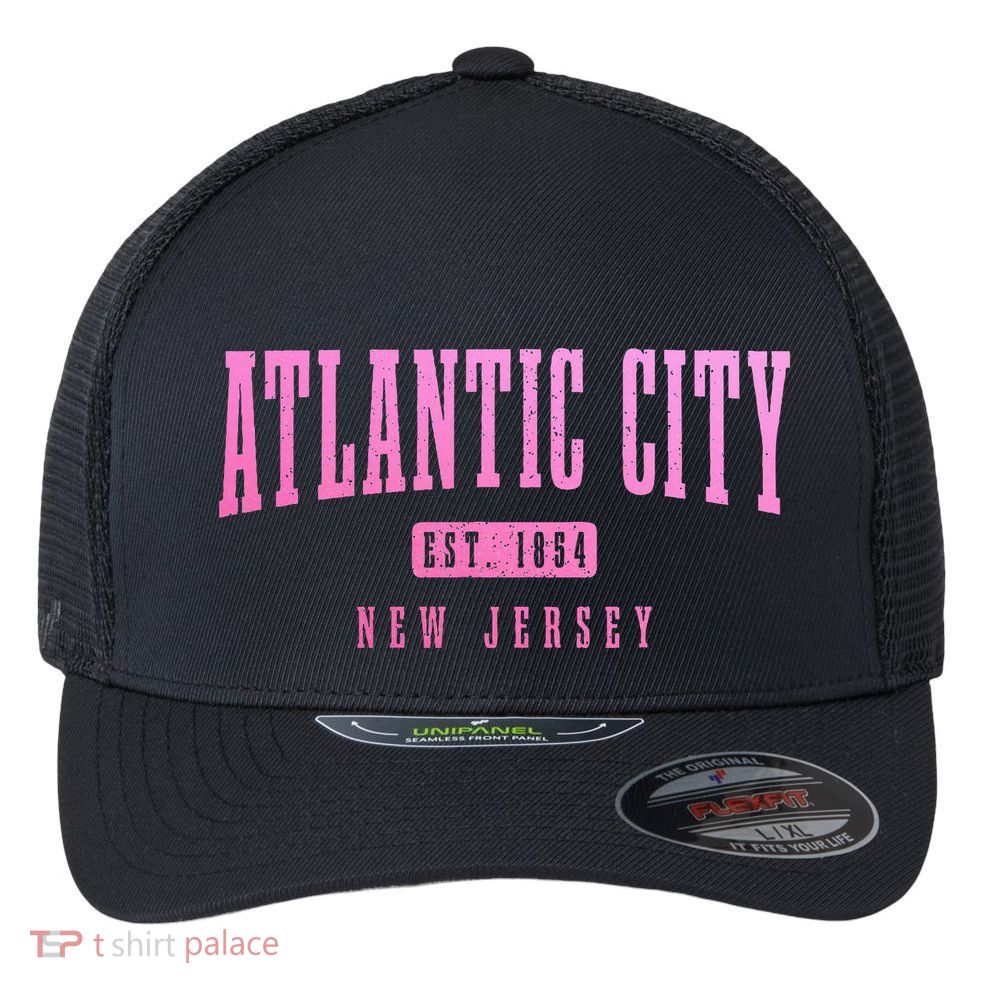 Atlantic City New Jersey Est. 1854 Pride Vintage Flexfit Unipanel Trucker Cap
