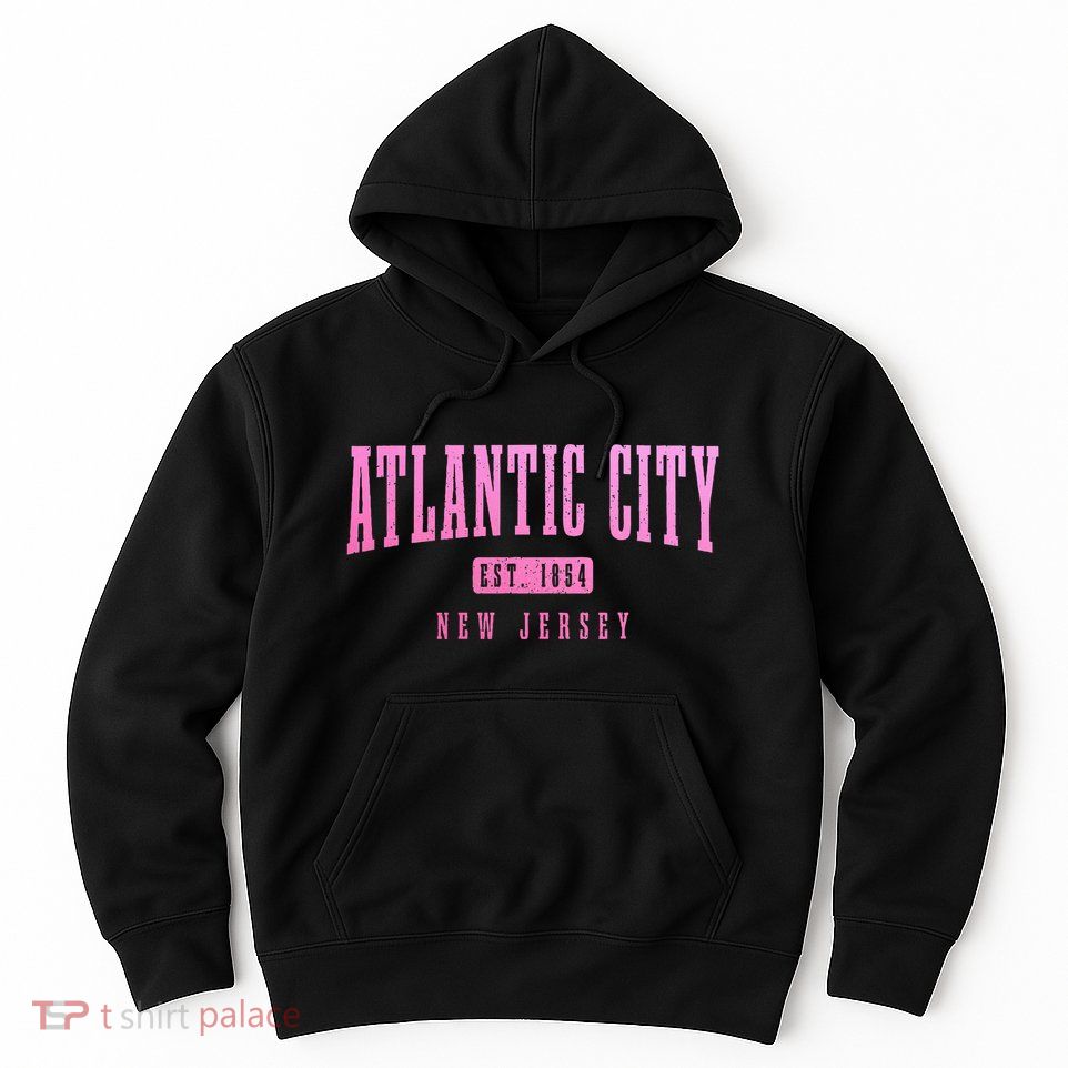 Atlantic City New Jersey Est. 1854 Pride Vintage Hoodie