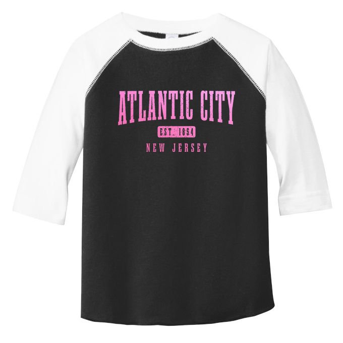 Atlantic City New Jersey Est. 1854 Pride Vintage Toddler Fine Jersey T-Shirt