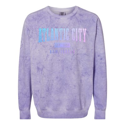 Atlantic City New Jersey Est. 1854 Pride Vintage Colorblast Crewneck Sweatshirt