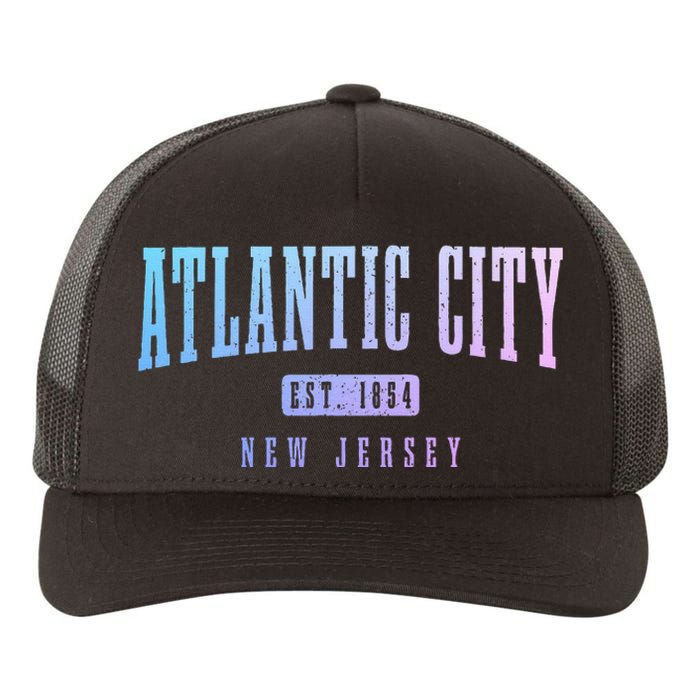 Atlantic City New Jersey Est. 1854 Pride Vintage Yupoong Adult 5-Panel Trucker Hat