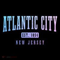 Atlantic City New Jersey Est. 1854 Pride Vintage T-Shirt