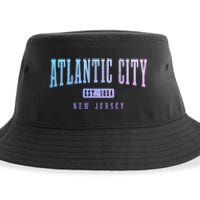 Atlantic City New Jersey Est. 1854 Pride Vintage Sustainable Bucket Hat