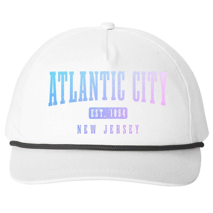 Atlantic City New Jersey Est. 1854 Pride Vintage Snapback Five-Panel Rope Hat