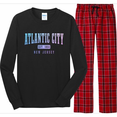 Atlantic City New Jersey Est. 1854 Pride Vintage Long Sleeve Pajama Set