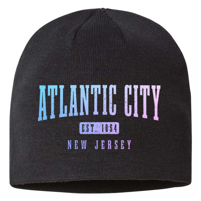 Atlantic City New Jersey Est. 1854 Pride Vintage Sustainable Beanie