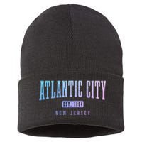 Atlantic City New Jersey Est. 1854 Pride Vintage Sustainable Knit Beanie