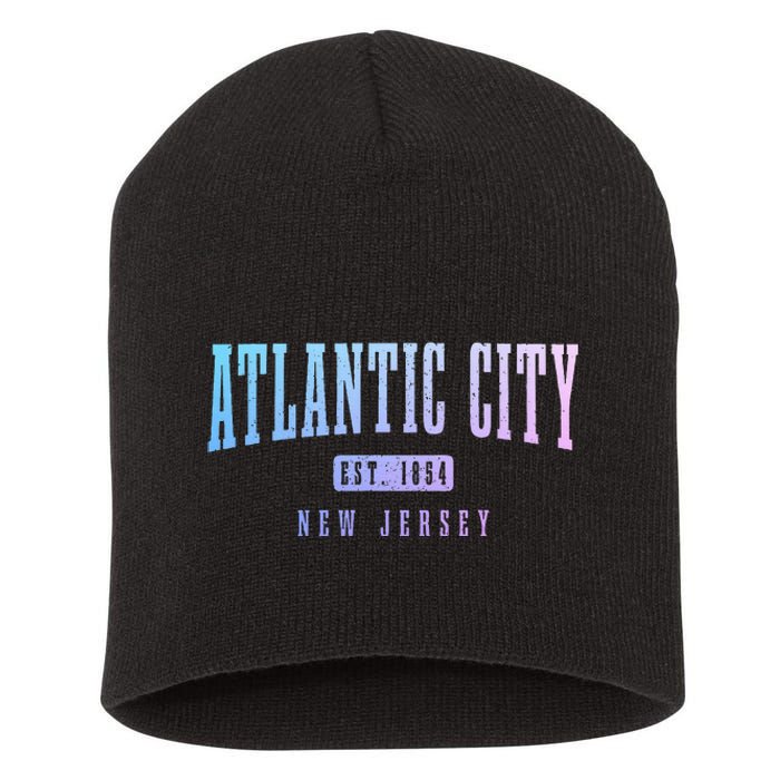 Atlantic City New Jersey Est. 1854 Pride Vintage Short Acrylic Beanie