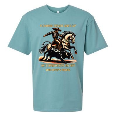 A Charro Never Gives Up Sueded Cloud Jersey T-Shirt