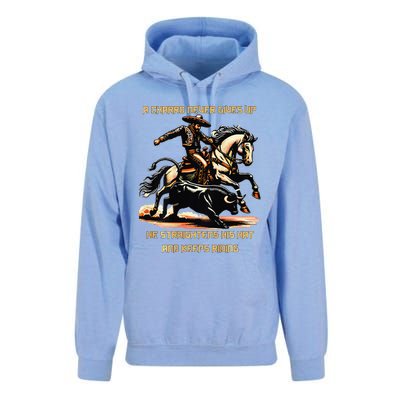 A Charro Never Gives Up Unisex Surf Hoodie