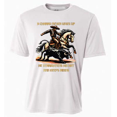 A Charro Never Gives Up Cooling Performance Crew T-Shirt