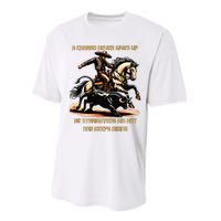 A Charro Never Gives Up Performance Sprint T-Shirt