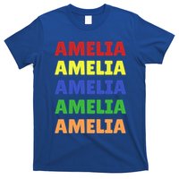 Amelia Colorful Name Stack Pride In Your Name Gift T-Shirt