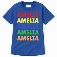 Amelia Colorful Name Stack Pride In Your Name Gift Tall T-Shirt