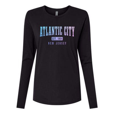 Atlantic City New Jersey Est. 1854 Pride Vintage Womens Cotton Relaxed Long Sleeve T-Shirt