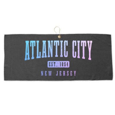 Atlantic City New Jersey Est. 1854 Pride Vintage Large Microfiber Waffle Golf Towel