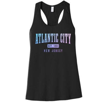 Atlantic City New Jersey Est. 1854 Pride Vintage Women's Racerback Tank