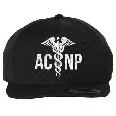 Acute Care Nurse Practitioner Acnp Caduceus Health Care Cute Gift Wool Snapback Cap