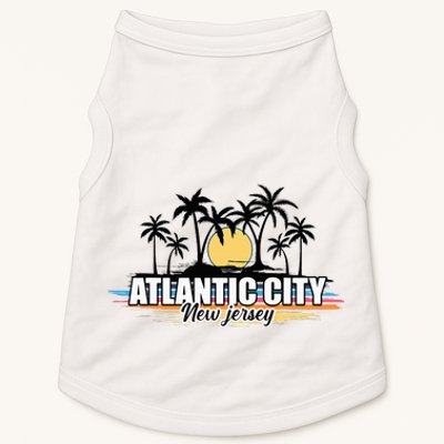 Atlantic City New Jersey Retro Surfing Board Doggie Tank