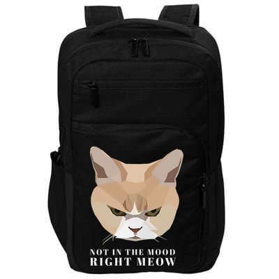 Angry Cat Not In The Mood Right Meow Impact Tech Backpack