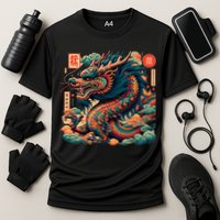 Animated Chinese New Year Dragon 2024  Cooling Performance Crew T-Shirt