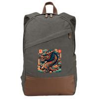 Animated Chinese New Year Dragon 2024  Cotton Canvas Backpack